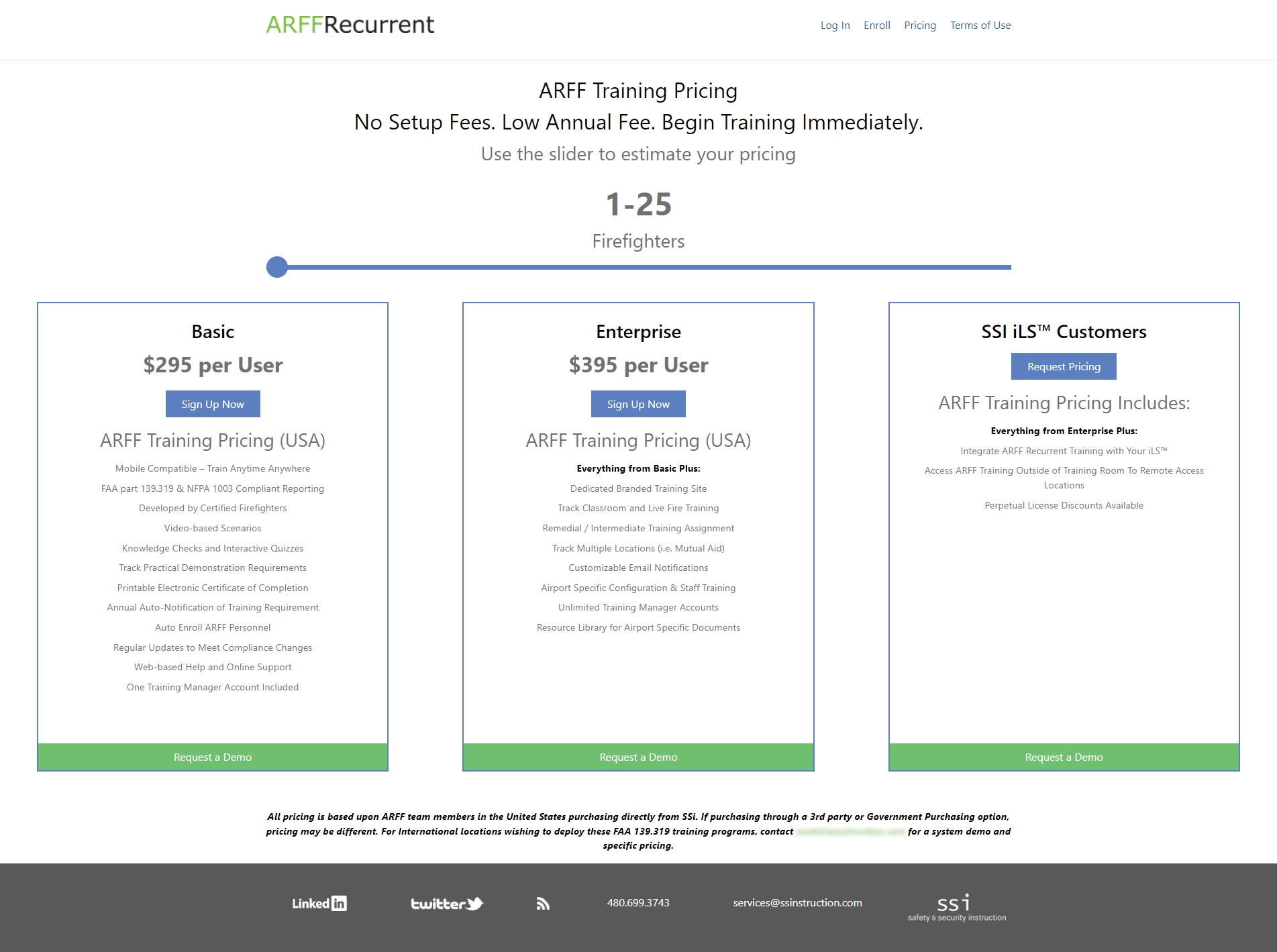 Pricing Page