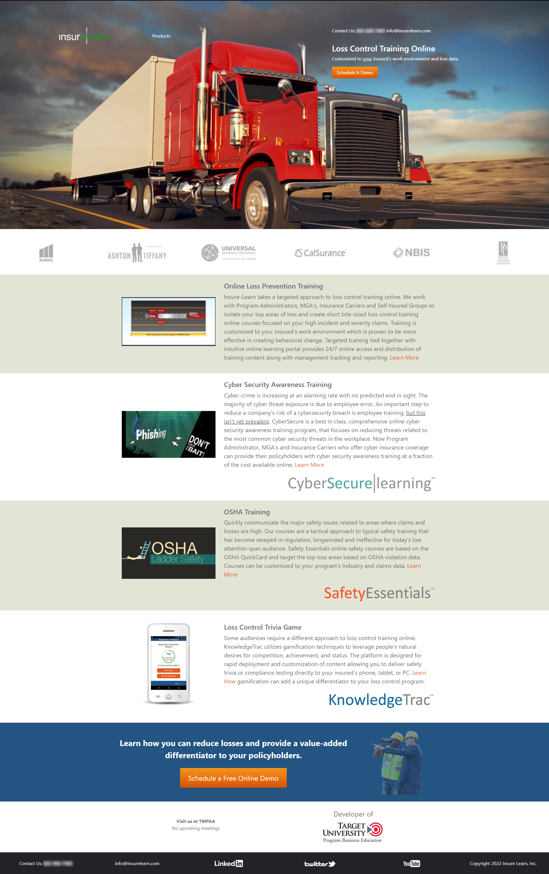 home page