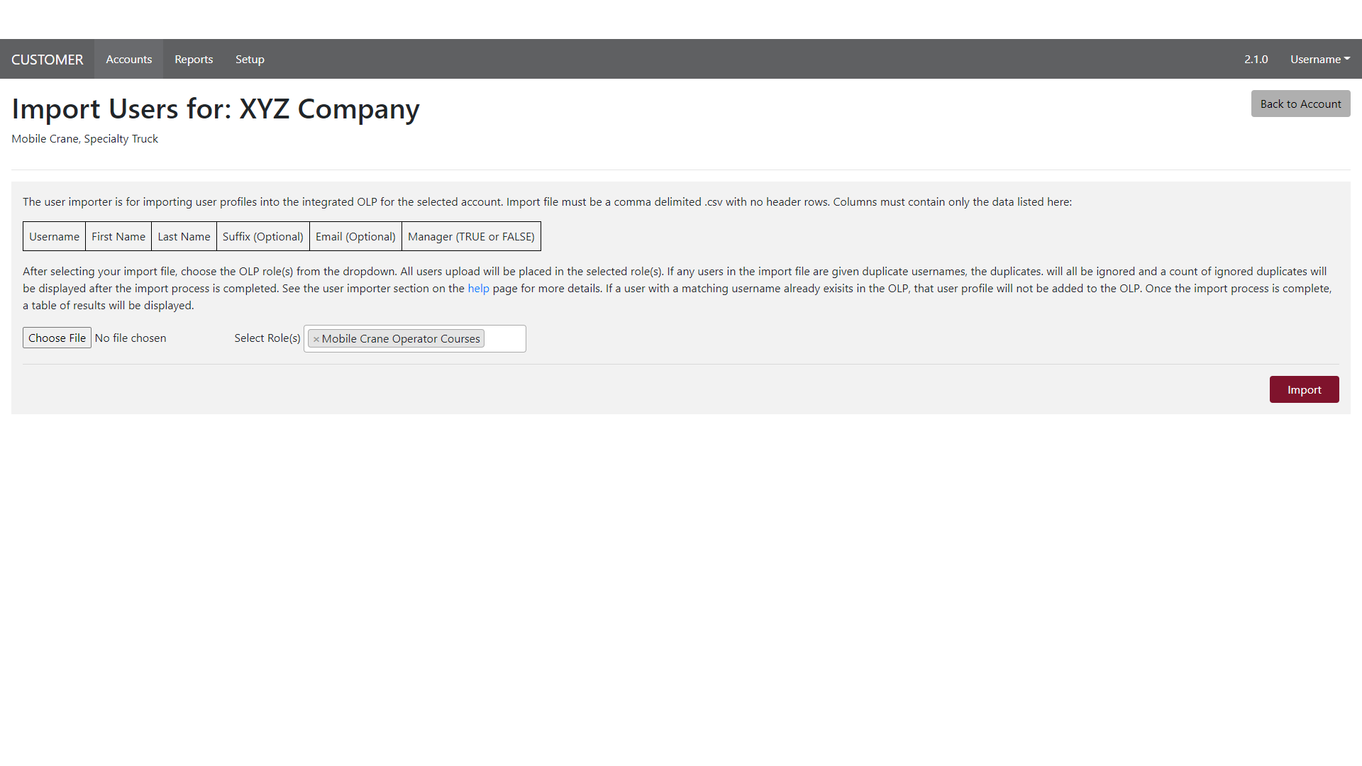 user import wizard