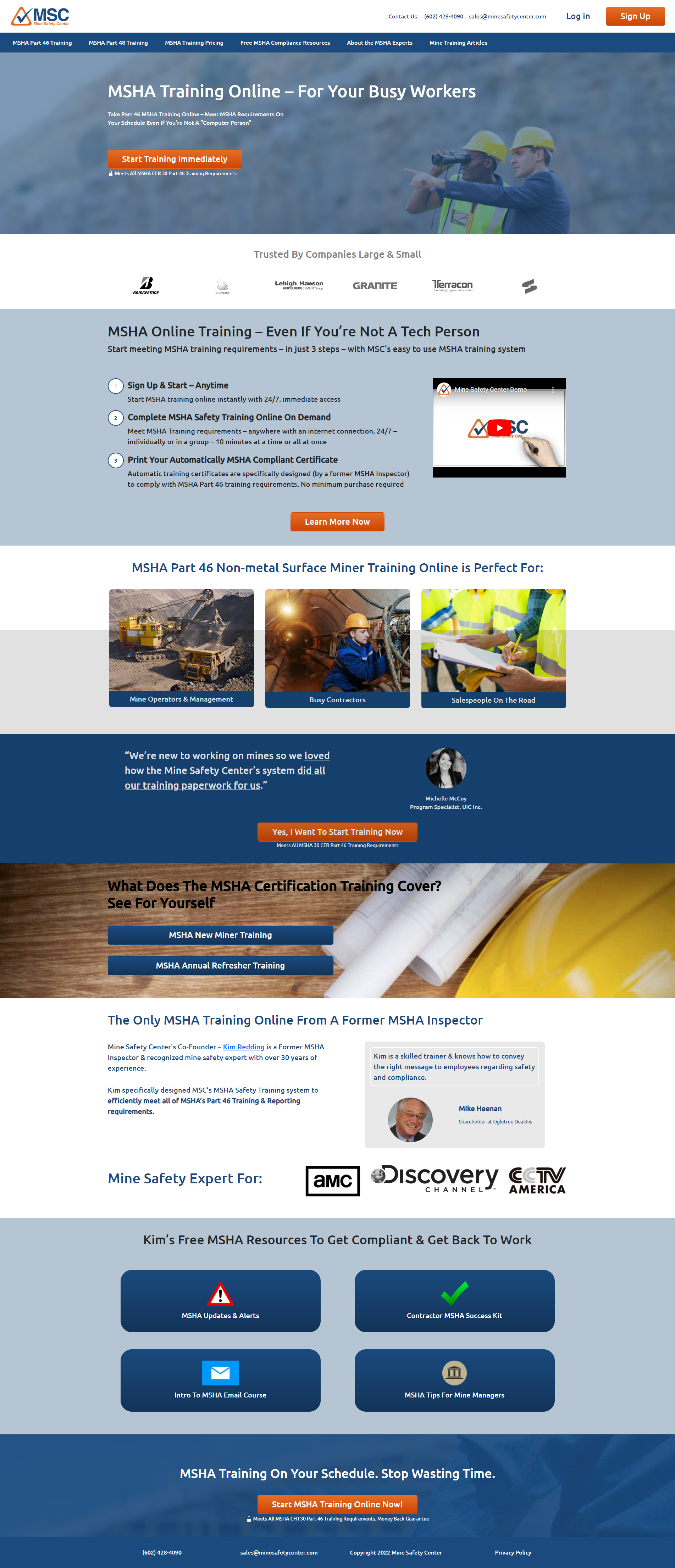 home page